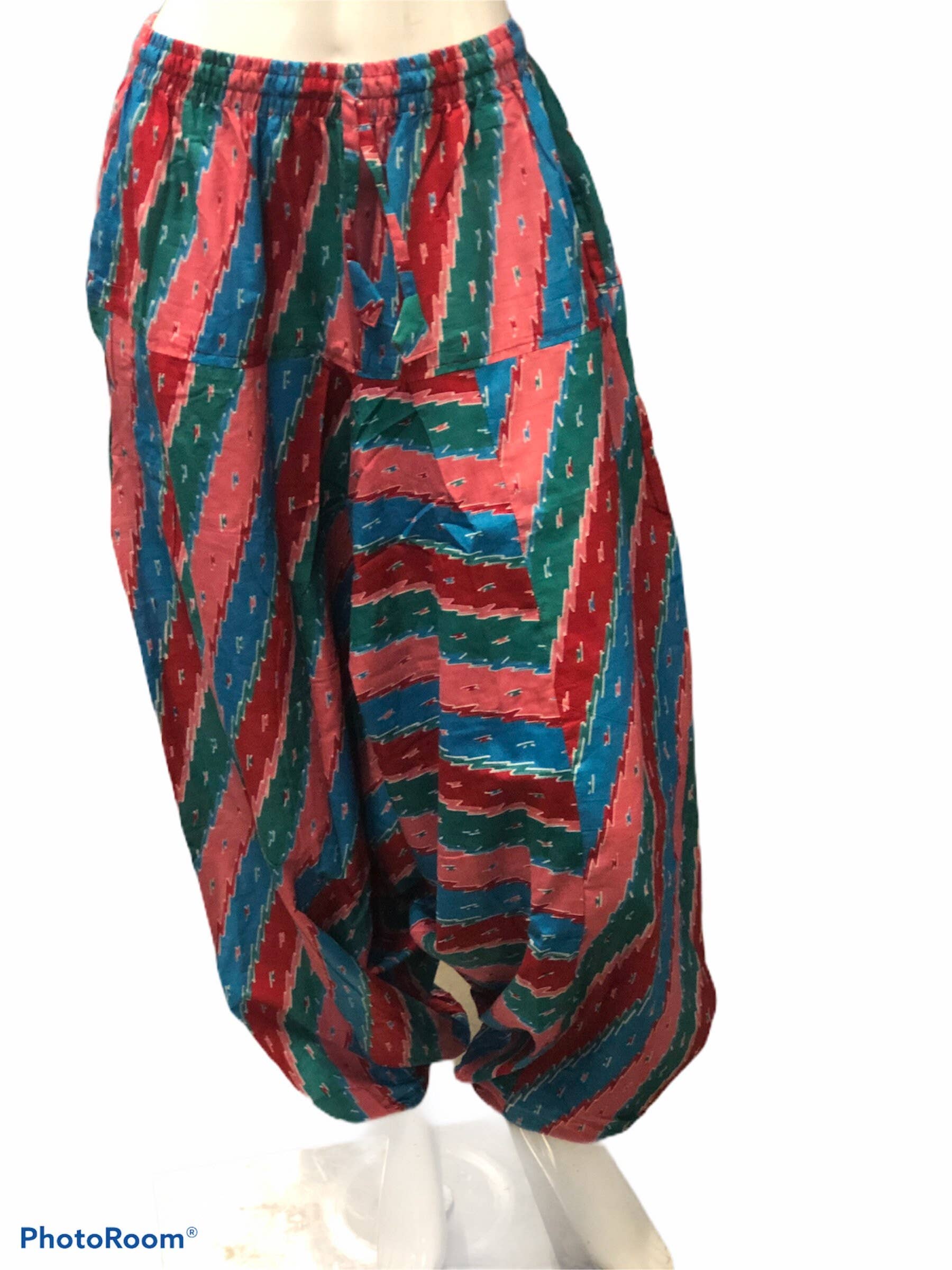 Funky Yak Ltd - Vente Pantalon – femme - Pantalon ample unisexe en coton style harem confortable1