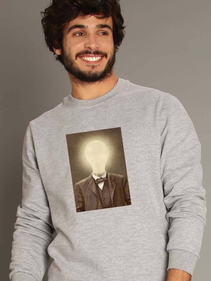 THE IDEAMAN MEN'S GREY CHINA SWEATSHIRT for wholesale by Wooop