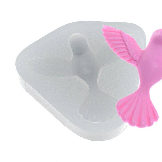 Large Holy Spirit White Dove Silicone Mold Cake Topper moud for wholesale by Flexarte USA