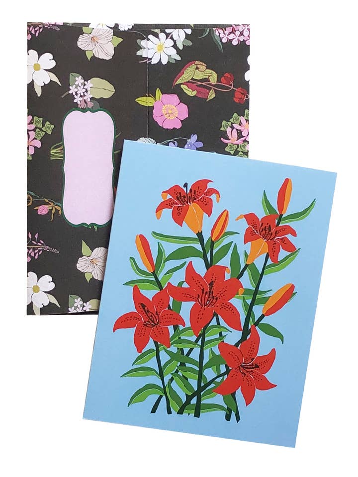 Carte de vœux Saskatchewan Western Red Lily pour la vente par Artistry Cards