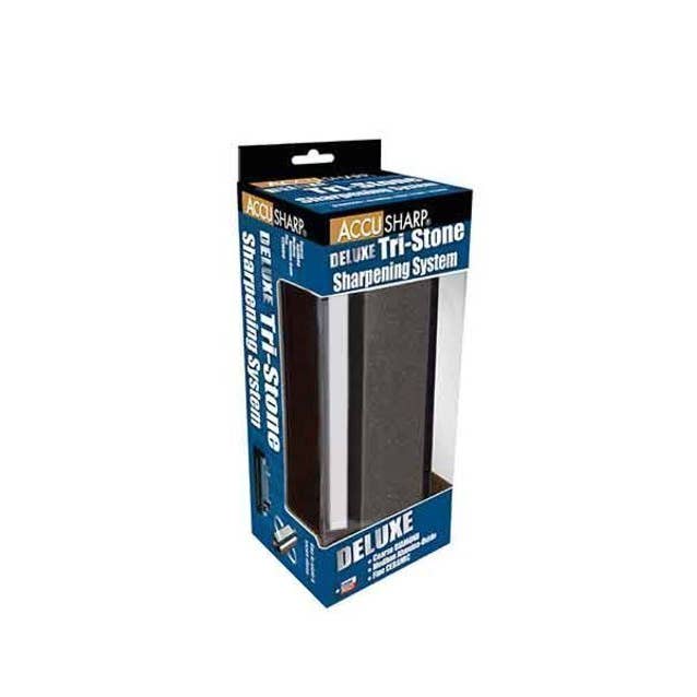 Benhalex - Wholesale Knife Sharpener - AccuSharp DELUXE Tri-Stone Sharpening System2