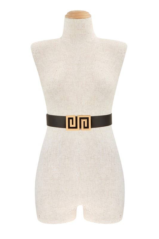 anbfashion – Großhandel Gürtel – Damen – Griechischer Schnallengürtel aus Metall IW381204