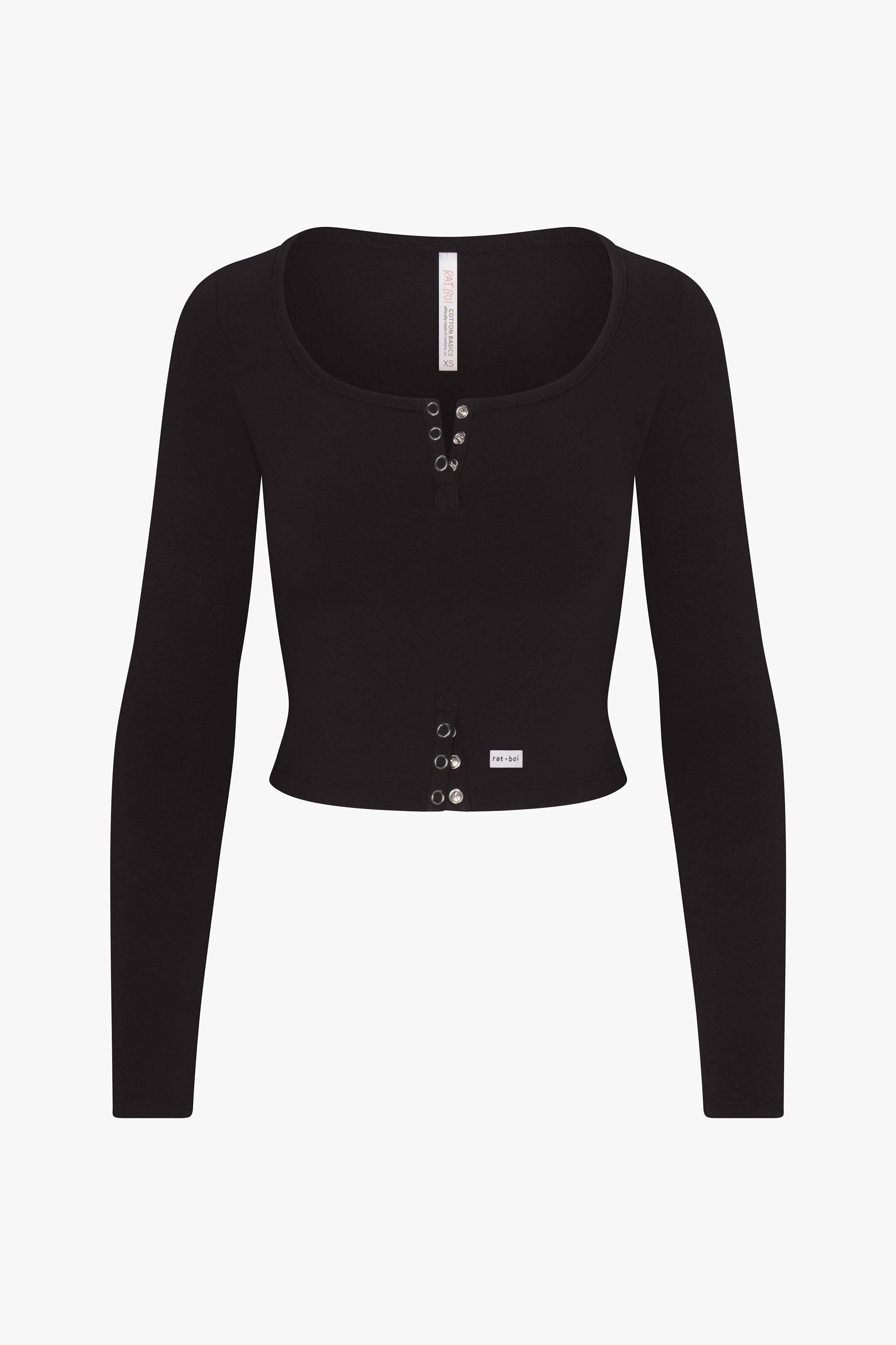 BUTTERFLY SNAP TOP IN ONYX for wholesale on Faire0