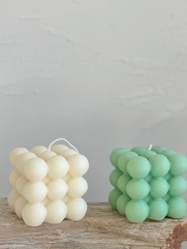 Bubble Cube Candles for wholesale by LA AROMA CANDLE CO.