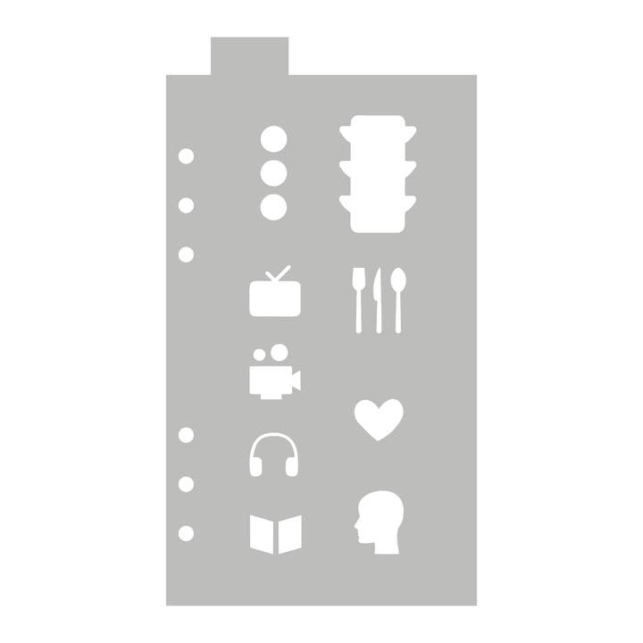 Month End Review - Classic A5 Journal Stencil for wholesale by Oops a Daisy UK Ltd