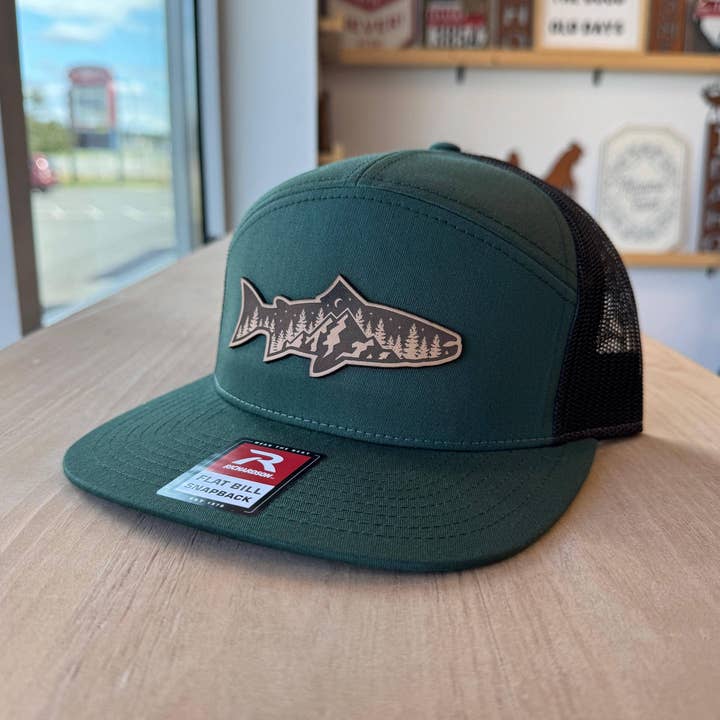 Regnbueørred Bjergscene Lædermærke - Robust Design for engroshandel hos 208T2.0