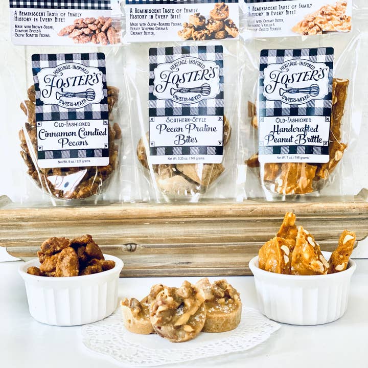 Foster's Heritage-Inspired Sweets & Mixes - Wholesale Caramel - Southern-Style Pecan Praline Bites1