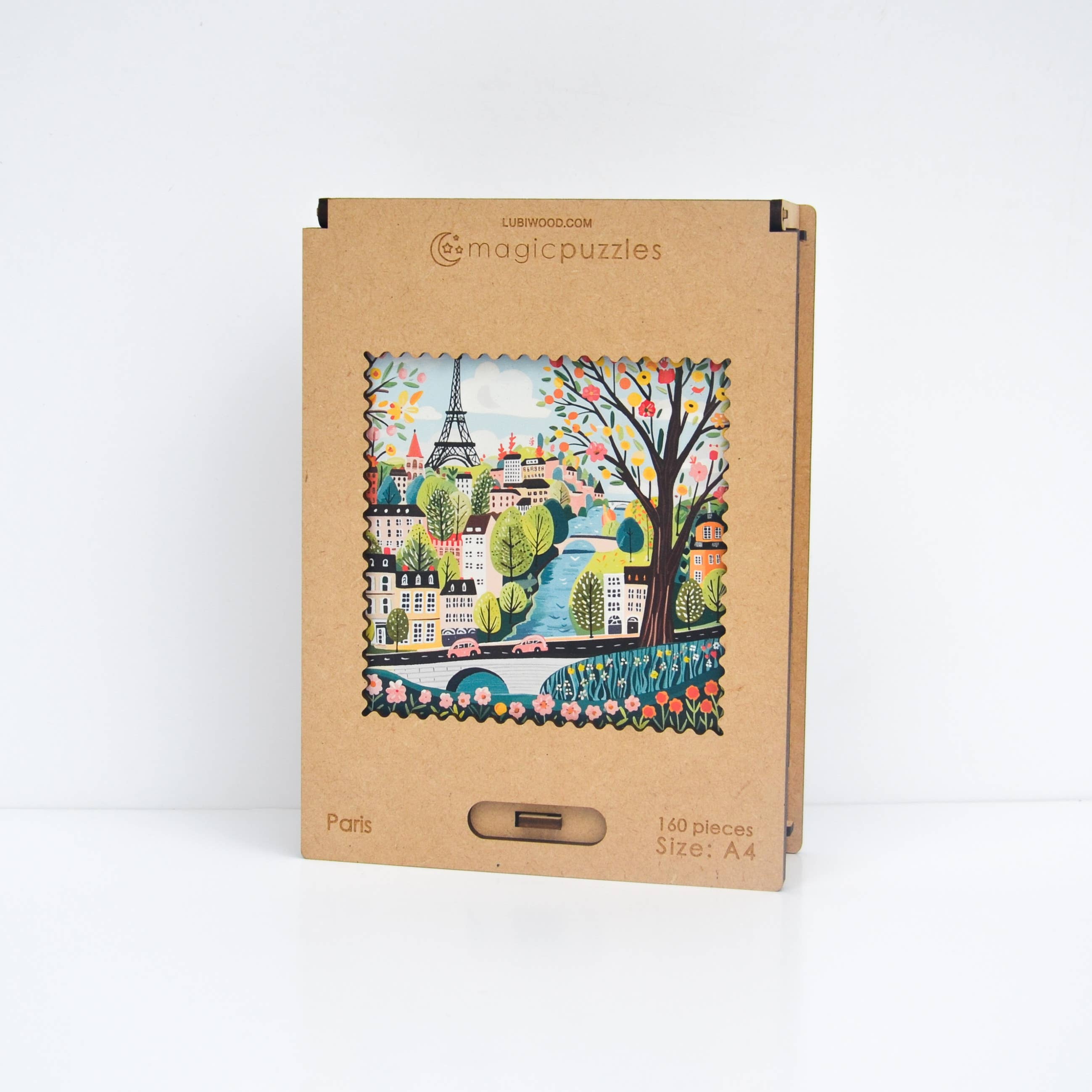Lubiwood - Vente Puzzle – adulte - Puzzle en bois Paris format A4 avec boîte premium3