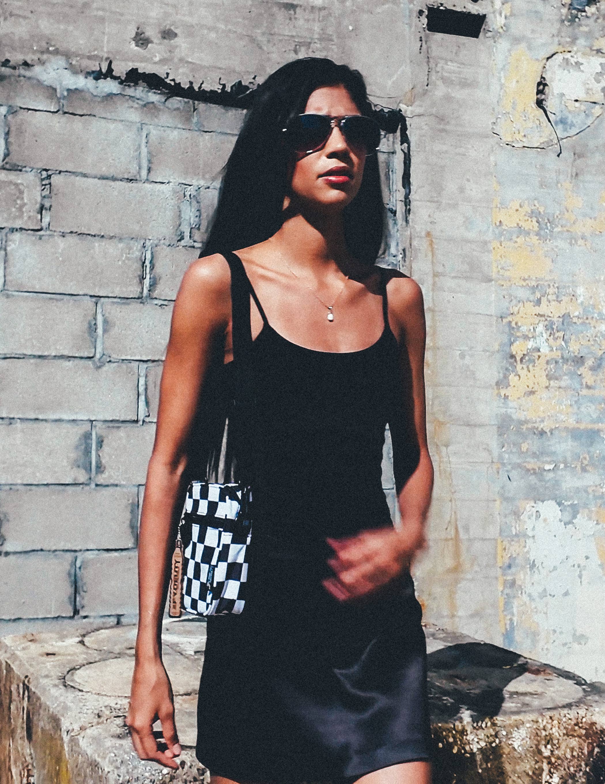 Fydelity - Vendita all'ingrosso Borsa a tracolla - Unisex - Borsa Mini Brick XL a scacchi in RPET riciclato5