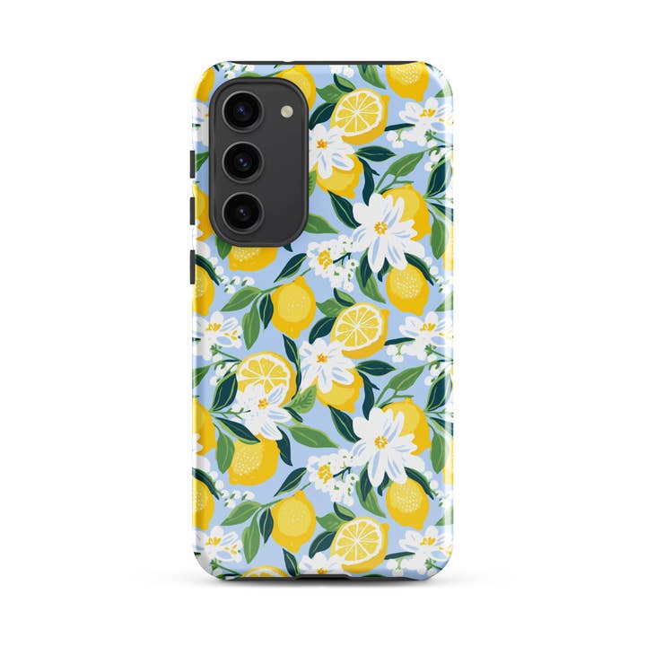 Calypso Rose Designs – wholesale Phone case – Unisex – Preppy Lemons - Tough Phone Case For Galaxy S23 S24 S25