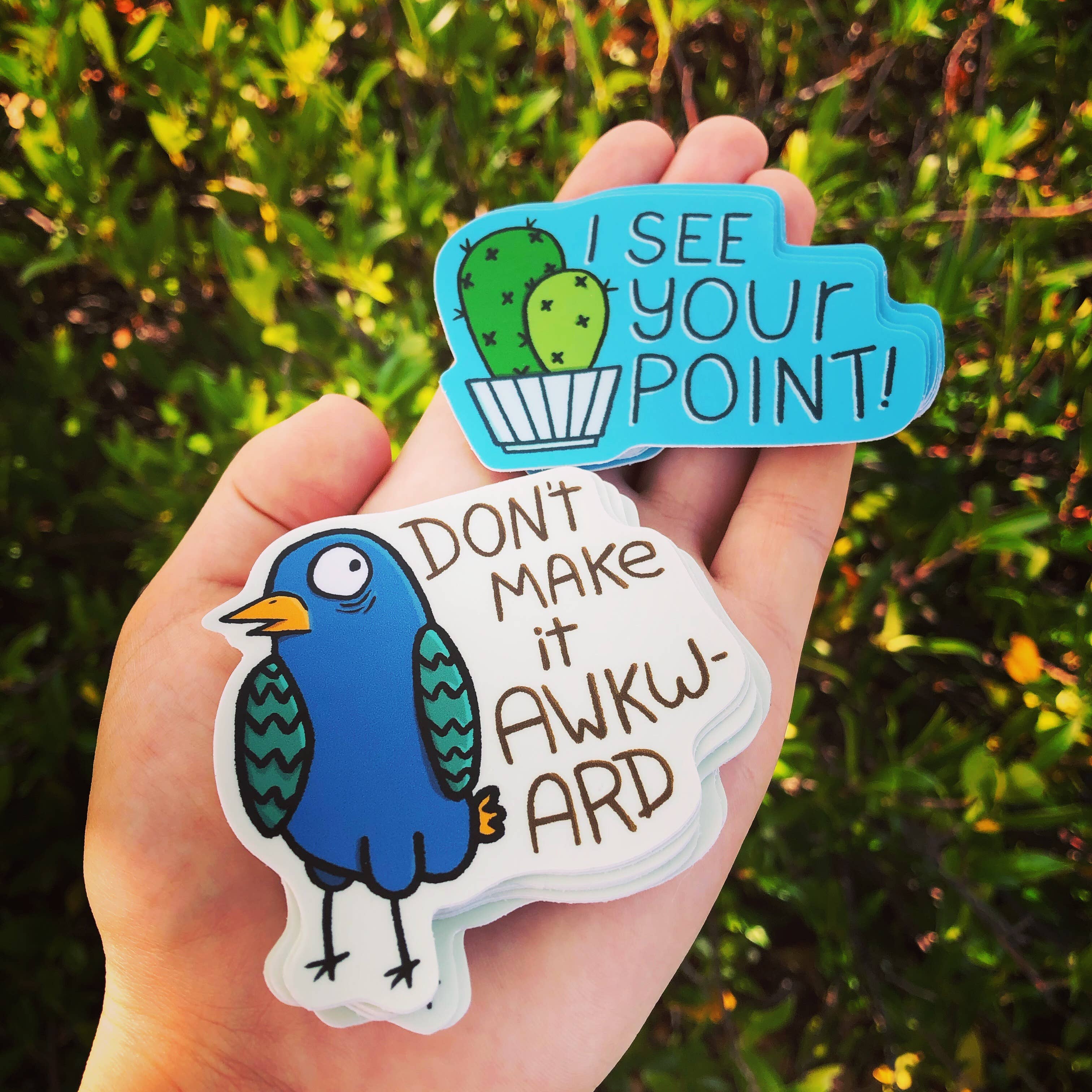 Little Hiker Bird - Wholesale Sticker - Don't Make it Awkward Bird Vinyl Sticker2