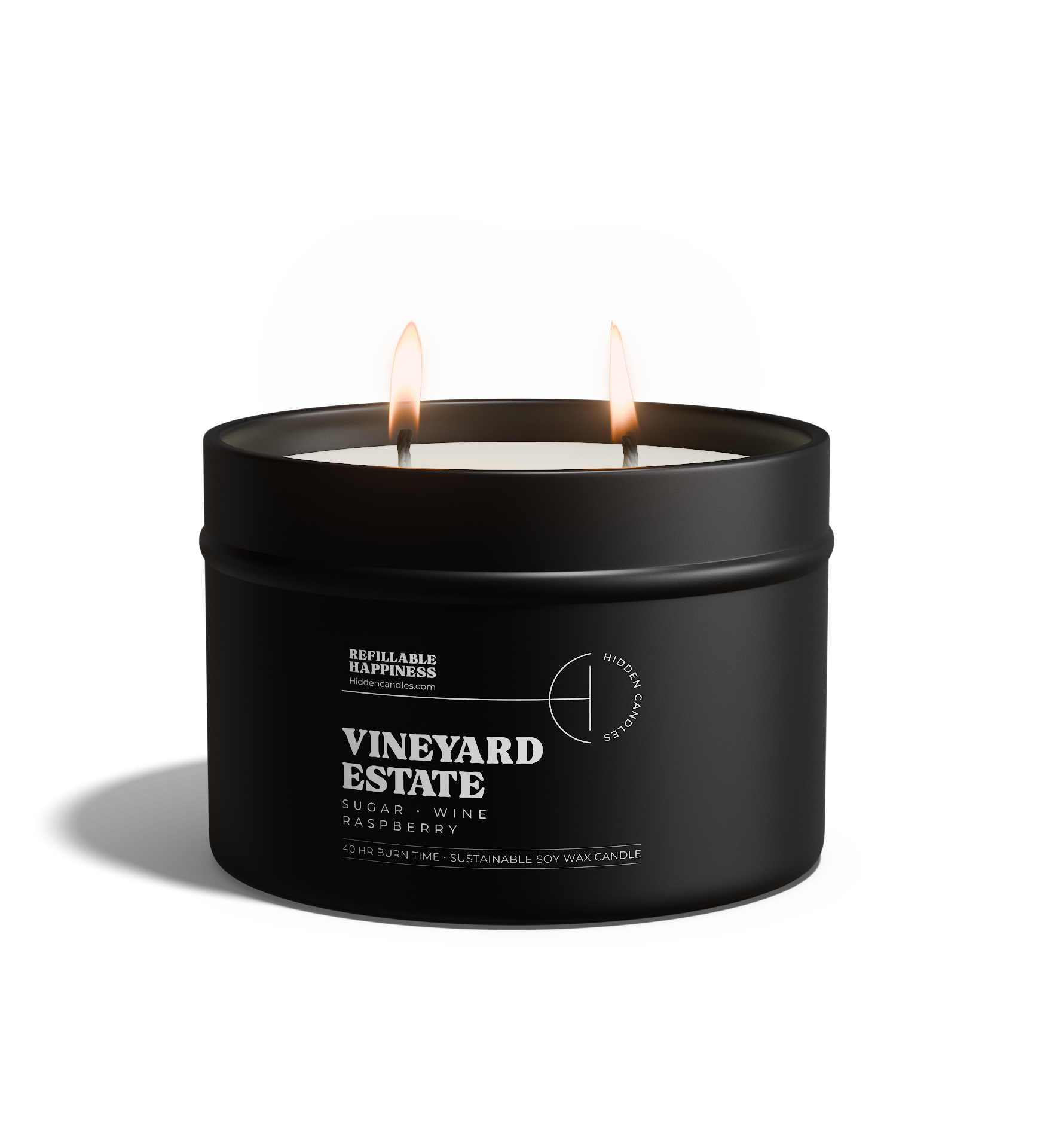 Hidden Candles - Wholesale Jar/Filled Candle - Vineyard Estate Candle Refill3