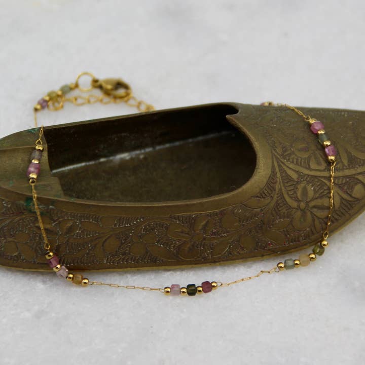 Chaîne de Cheville Fine Wanderlust pour la vente par Veluna