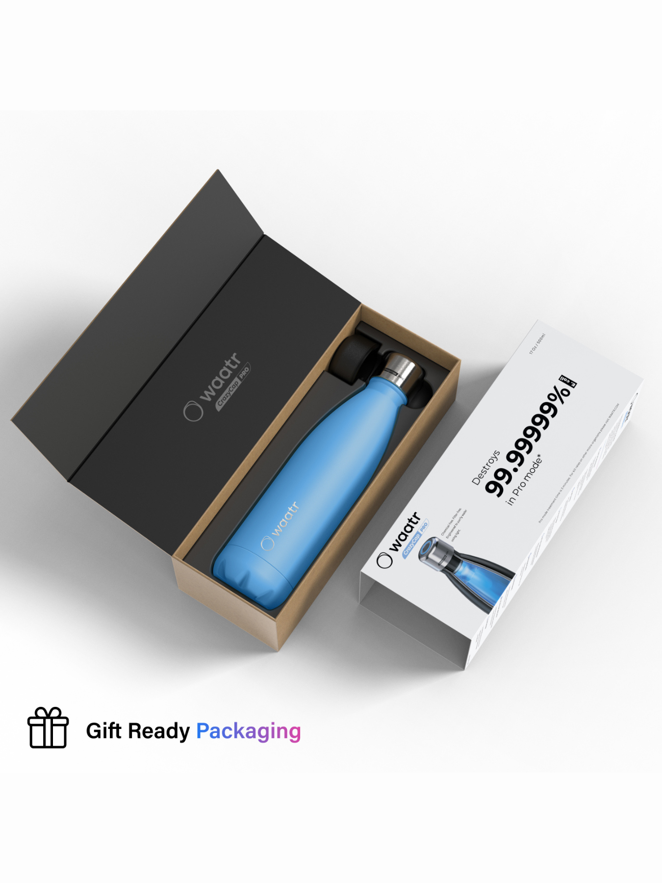 Waatr – Garrafa de água por atacado – Garrafa de purificação de água CrazyCap Pro11