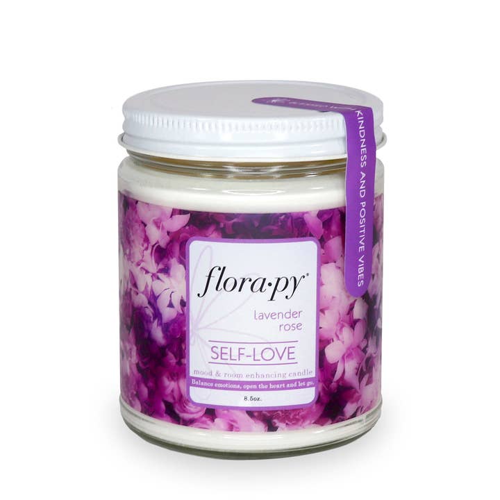 Florapy Beauty - Vente Bougie en bocal - Bougie d'aromathérapie Amour de soi