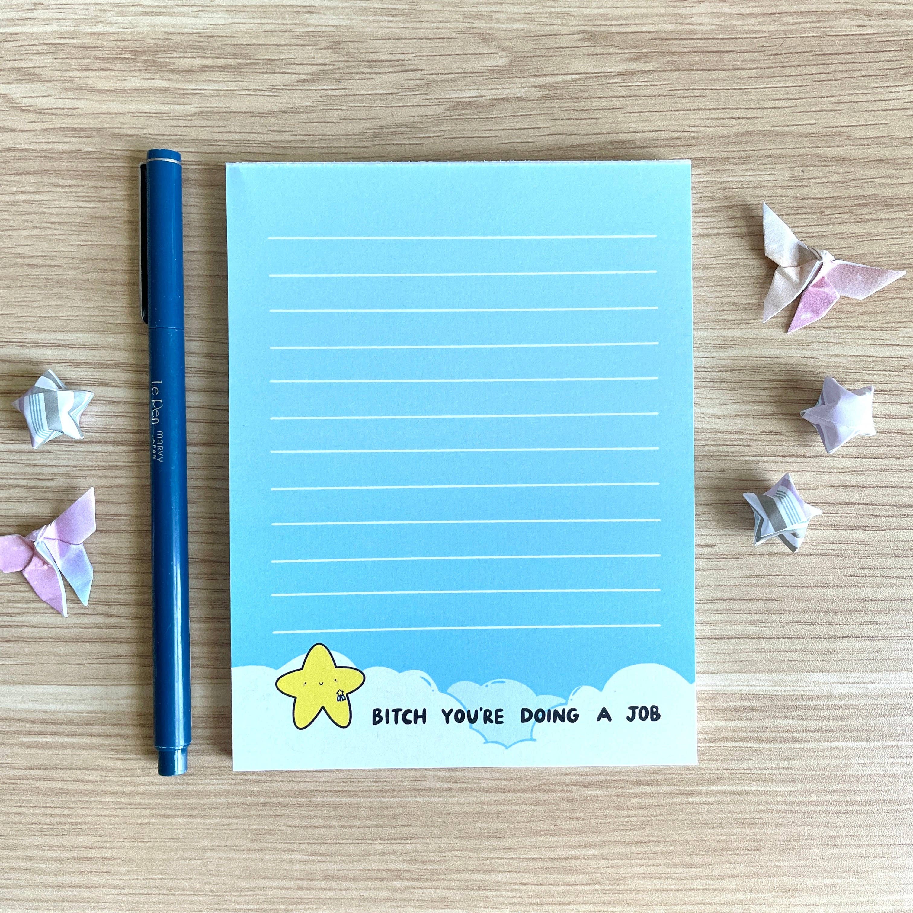 Jem and Cozy - Wholesale Notepad - Bitch You're Doing a Job Note Pad0