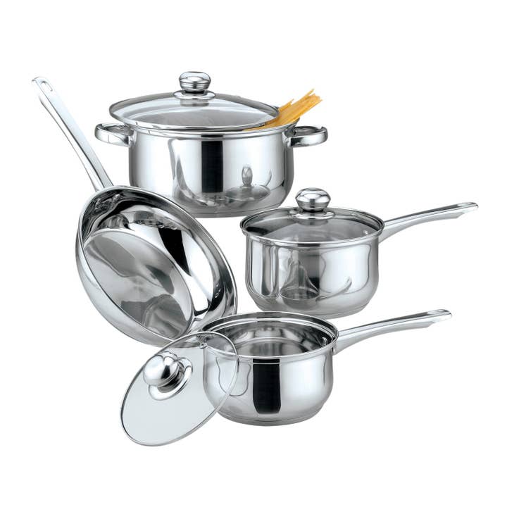 FAMILY SIZE 7PC STAINLESS STEEL COOKWARE SET for wholesale by Gourmet Edge