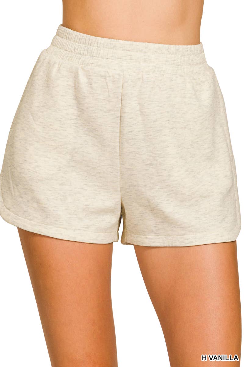 42POPS - Vendita all'ingrosso Pantaloncini - Donna - Shorts a vita elastica stile delfino con tasche12