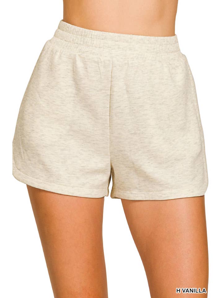 42POPS - Vendita all'ingrosso Pantaloncini - Donna - Shorts a vita elastica stile delfino con tasche12
