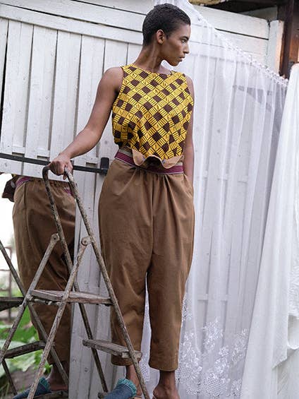 CANVAS WRAP-BYXOR Lola för wholesale av Buki Akomolafe