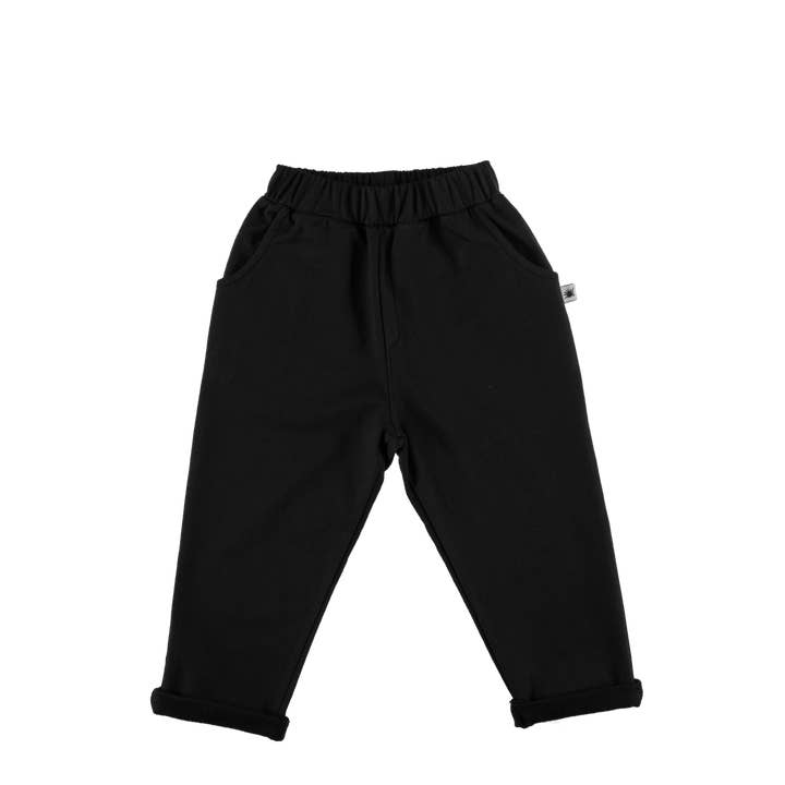 "Slouchy" Organic Cotton Pants - Anthracite for wholesale by Little Yucca