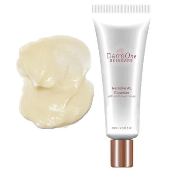 Best Clean Beauty - Wholesale Facial Cleanser - DermOne Skincare Remove All Cream Cleanser 2.5 oz