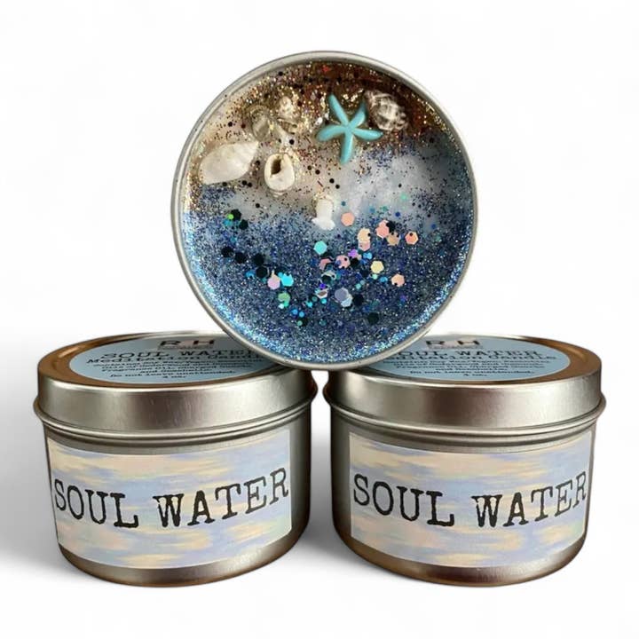 Soul Water Candle | Ocean Scent | Vegan | Best Seller for wholesale by Raven’s Hearth