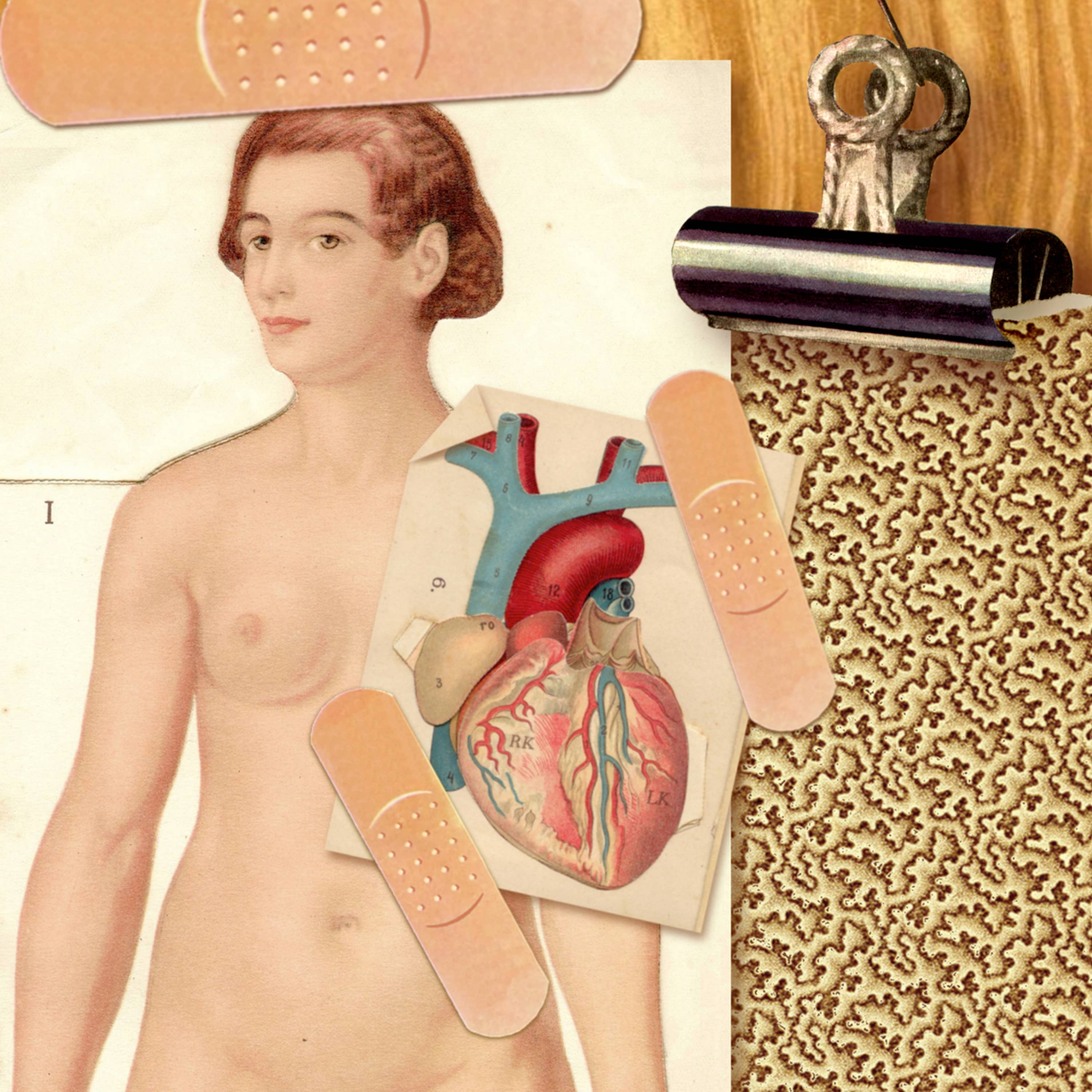 Pictrix Design - Venta al por mayor Tarjeta "Que te mejores" - Tarjeta de recuperación «posoperatoria» (cardiaca/femenina)2