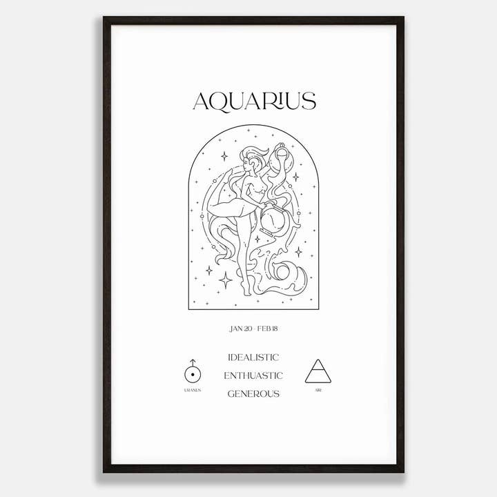 Estampado del Zodíaco Acuario para venta al por mayor de YourDay