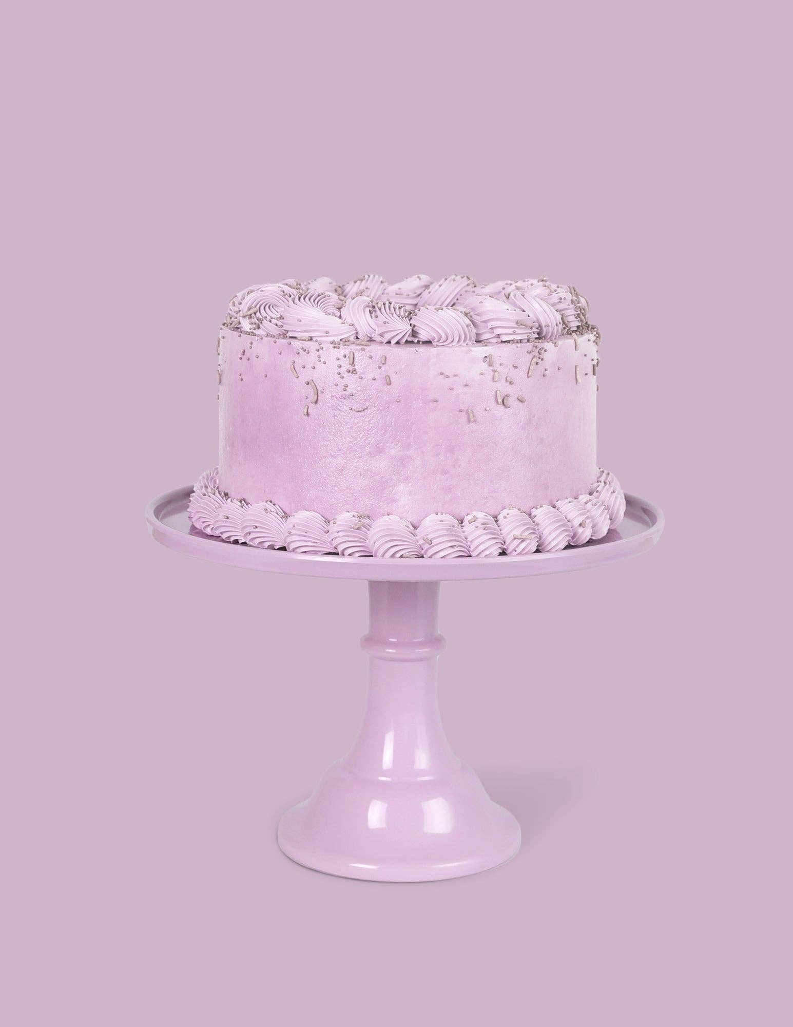 Joyeux Company - Wholesale Cake Stand - Melamine Cake Stand Large- Lilac Purple 11.5 inch