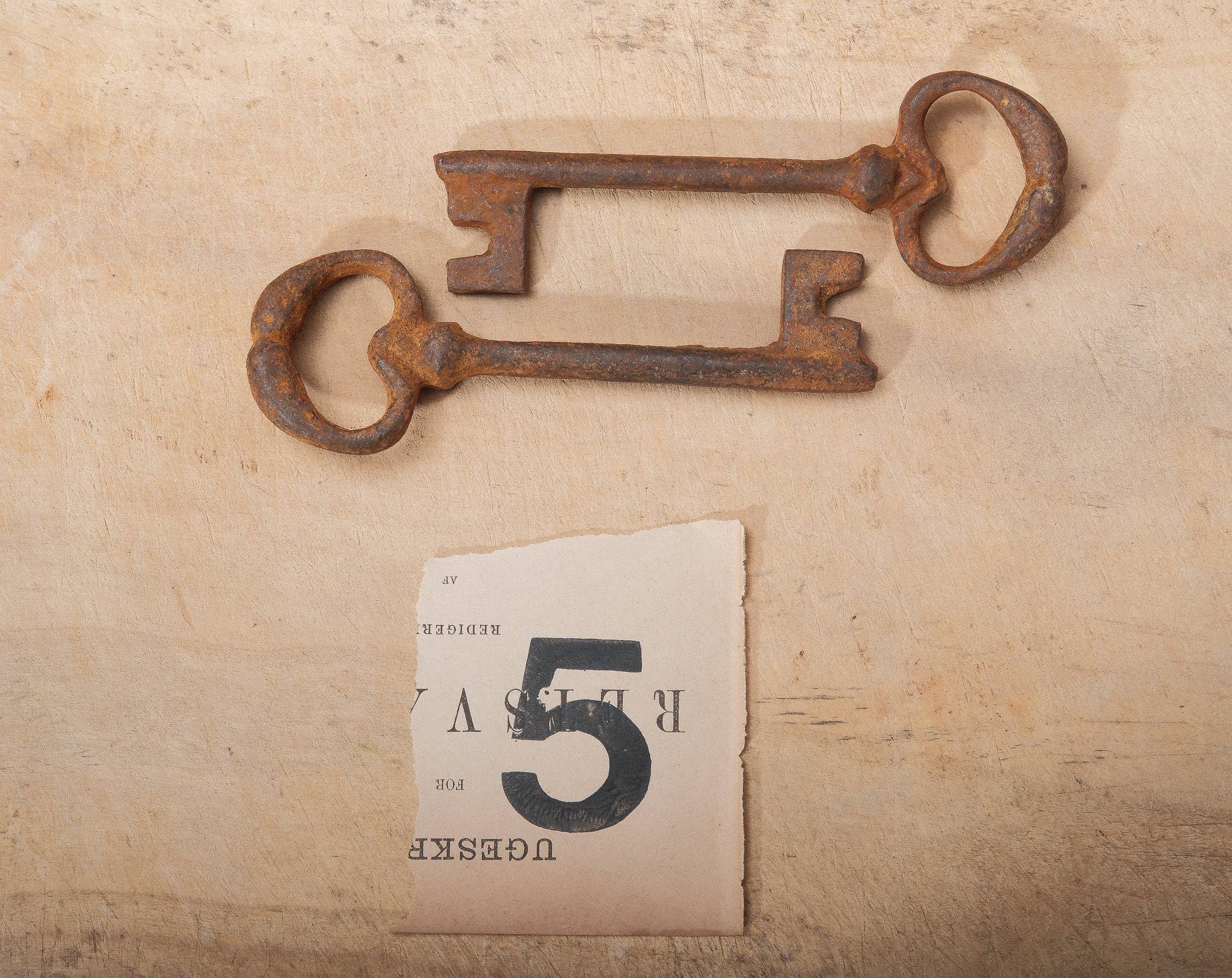 Golden Oldies Antiques - Vente Décorations de table - Reproduction Clé Squelette en Fer Style Vintage4