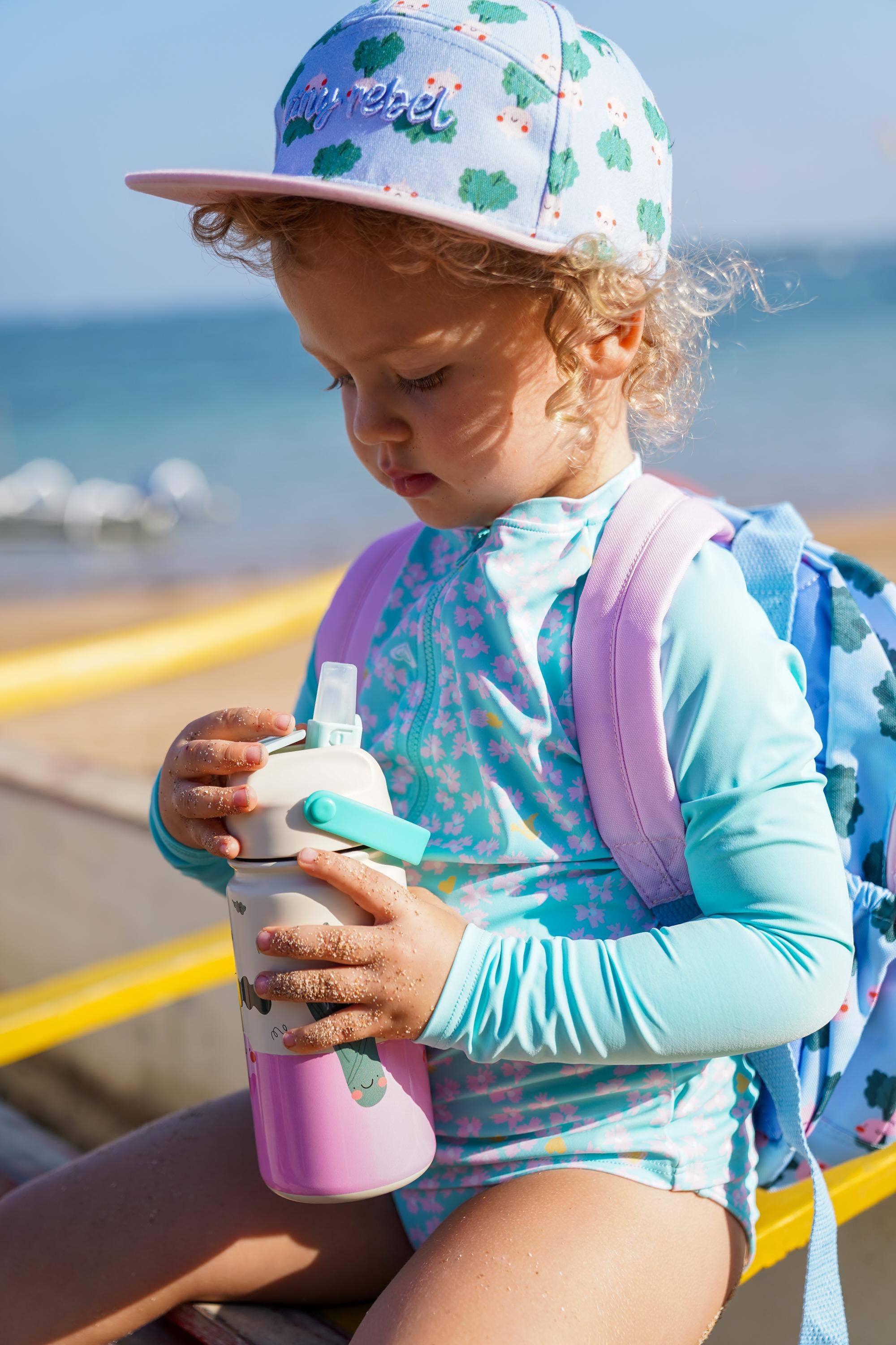 the cotton cloud - Wholesale Water Bottle - Insulated Stainless Steel Bottle for Kids Veggie Pals8