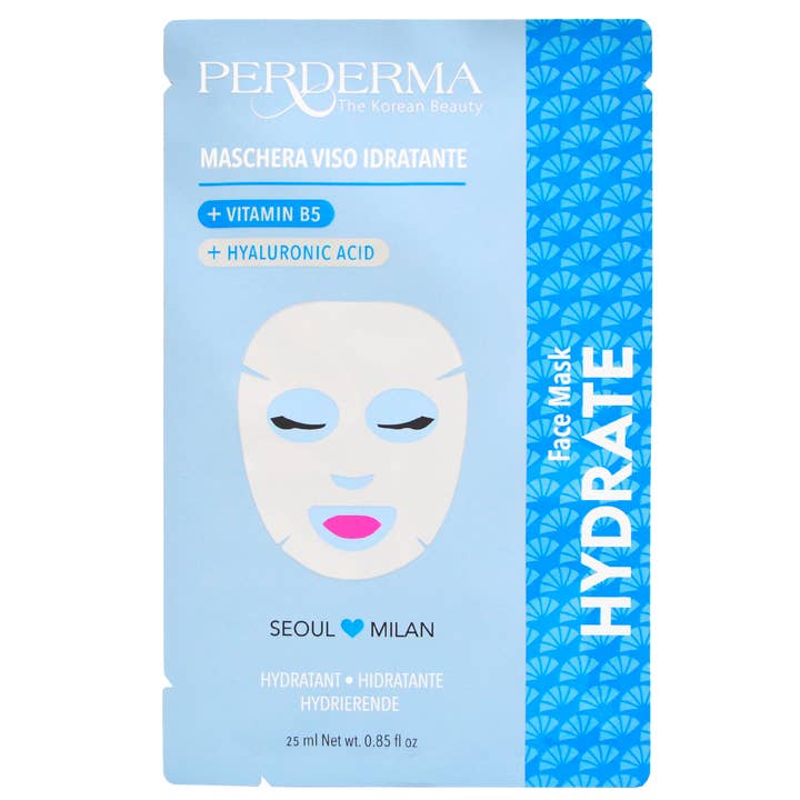 FEUCHTIGKEITSSPENDENDE GESICHTSMASKE für den Großhandel von PERDERMA