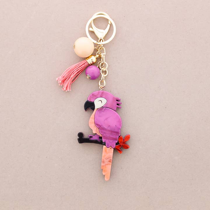 Sonata - Wholesale Keychain - Unisex - Resin Bird Bag Hanging Keychain6