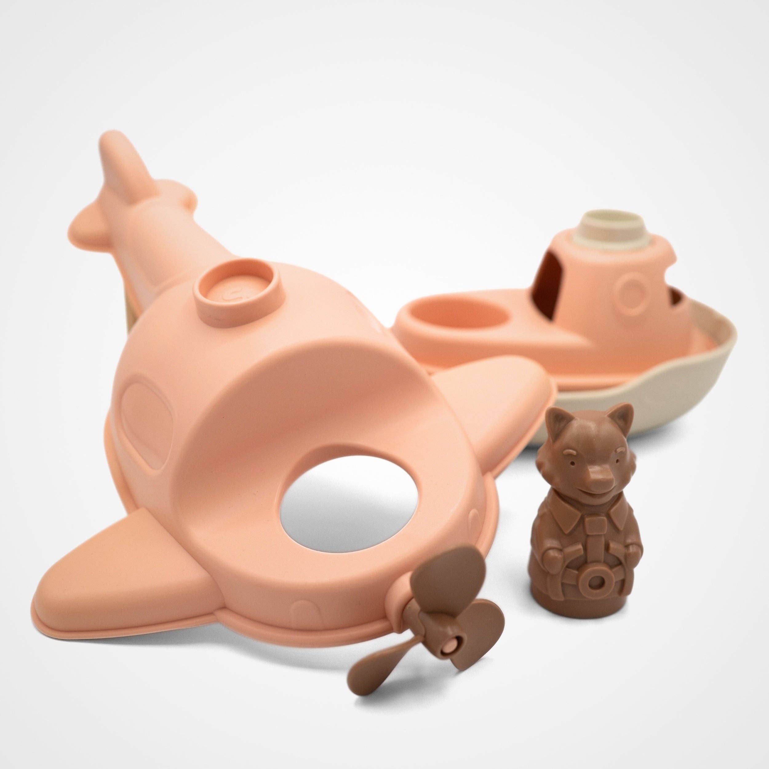 Le Jouet Simple – wholesale Badleksak - Baby – Sjöflygplanet - Persika1