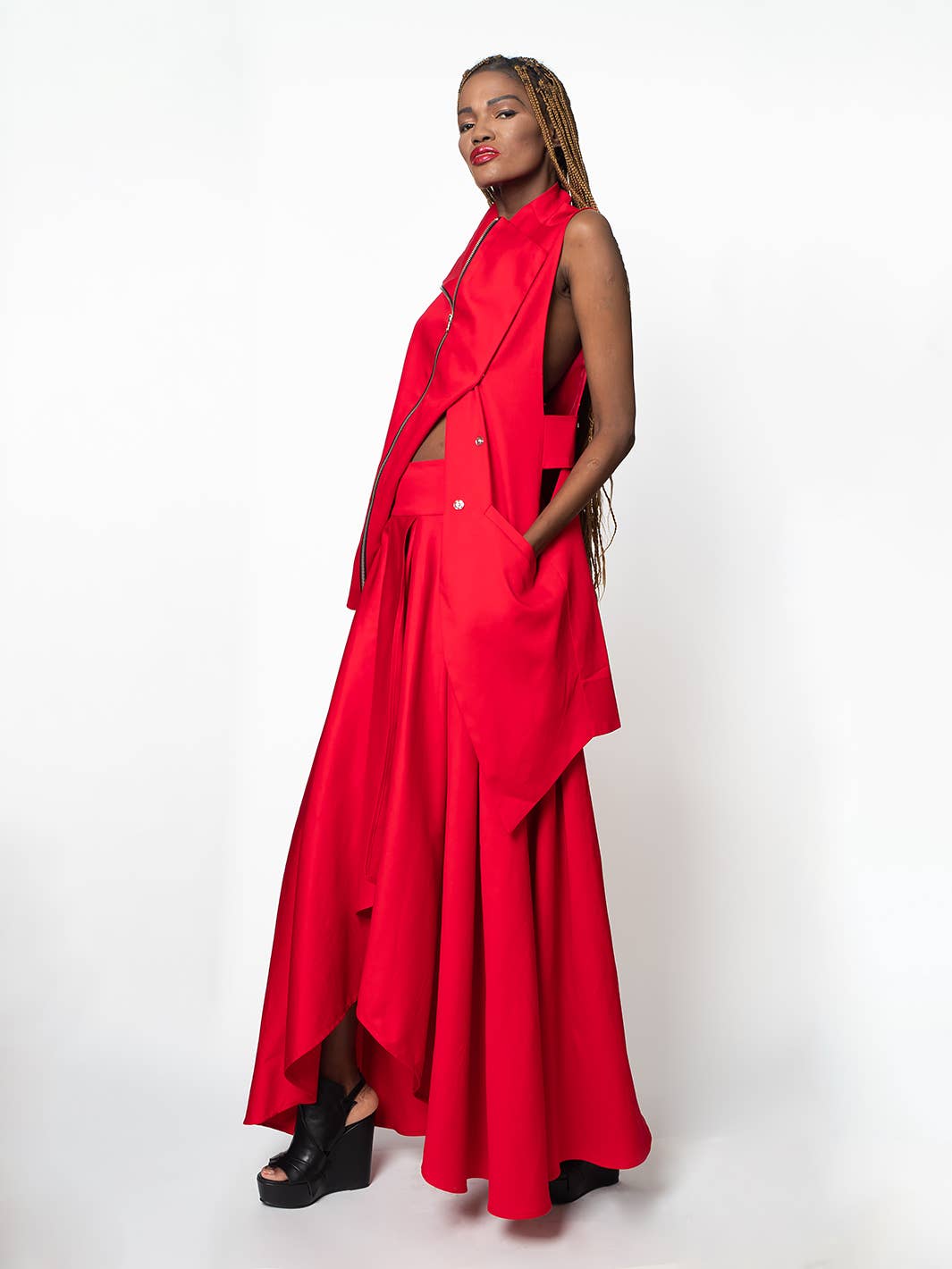 Metamorphoza - Wholesale Skirt - Women's - Plus Size Maxi Skirt2