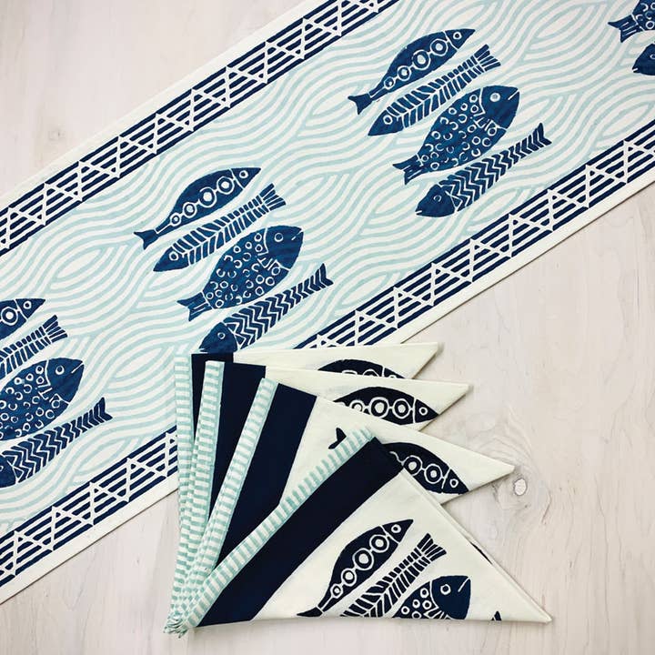 Sevya Handmade - Wholesale Table Runner - Fish Table Runner