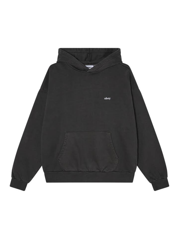 OBEY LOSWERCASE PIGMENT HOOD for wholesale by OBEY Clothing
