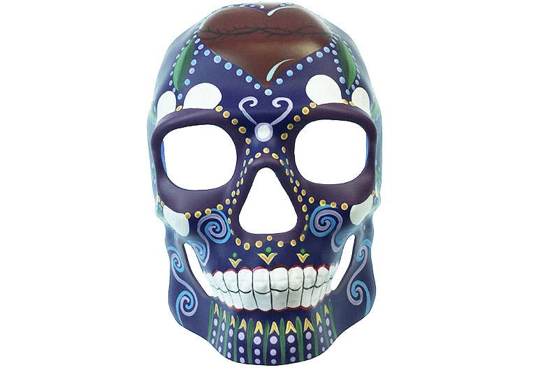 KBW Global Corp. - Wholesale Costume - Unisex - Purple Sugar Skull Mask0