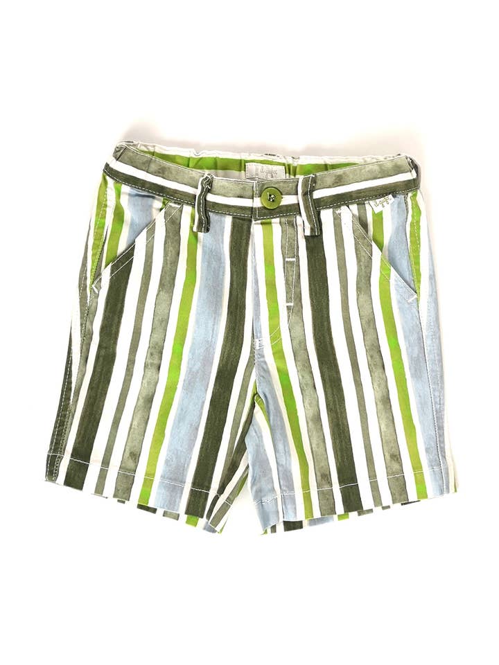 Mademoiselle Bébé - Wholesale Shorts - Baby - Il Gufo striped shorts - used - 18 months0