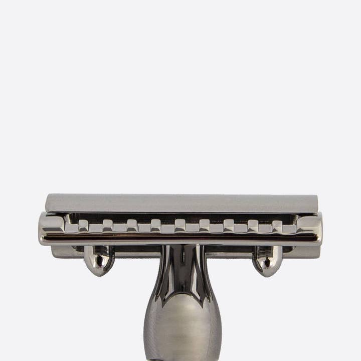 Plisson 1808 - Wholesale Razor - Men's - Ruthenium finish hexagonal safety razor1