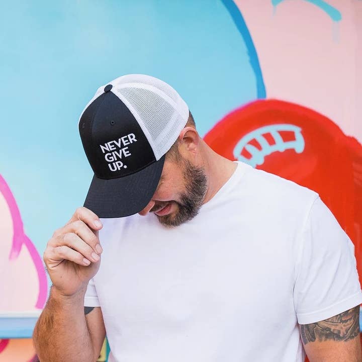 Never Give Up Hat for wholesale by NEVER GIVE UP.