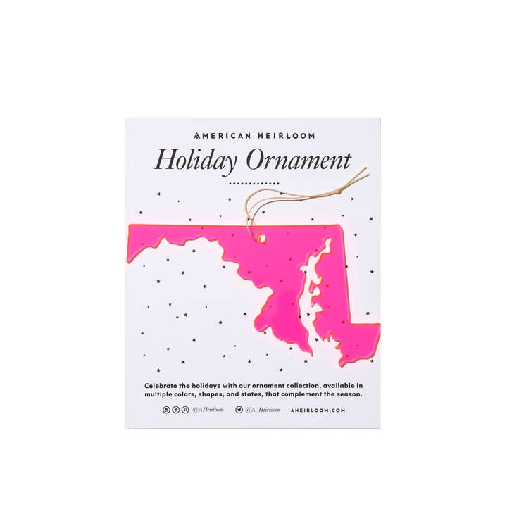 +Ornamento navideño de Maryland para venta al por mayor de American Heirloom