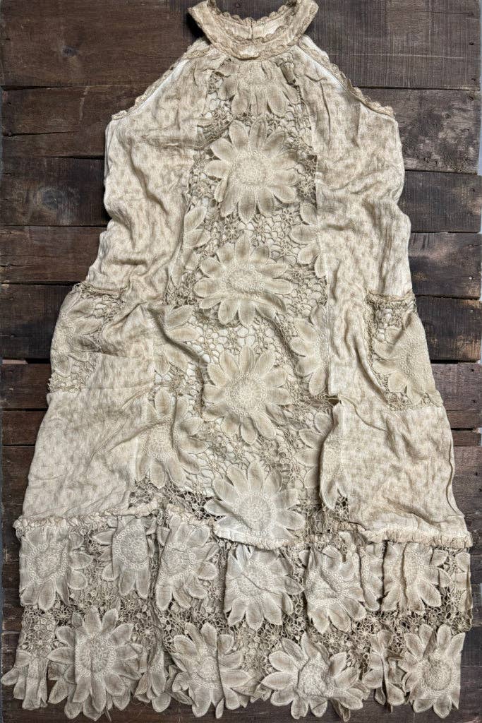 Jaded Gypsy - Wholesale Dress - Women's - Daisy Dreaming Dress - Vintage Tea Stain2