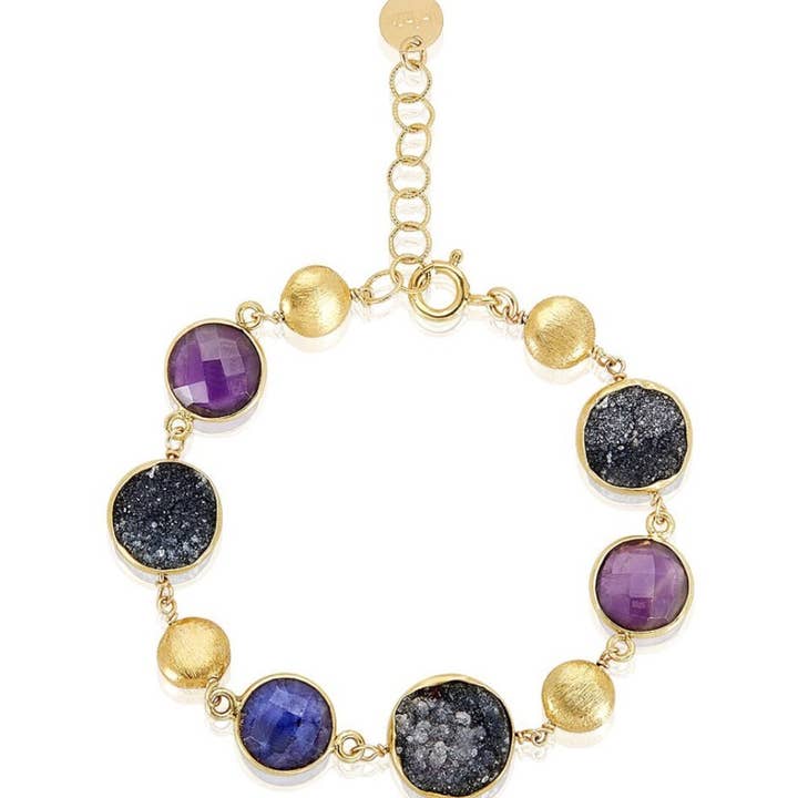 Universe Bracelet in Cool Tones for wholesale by Mabel Chong
