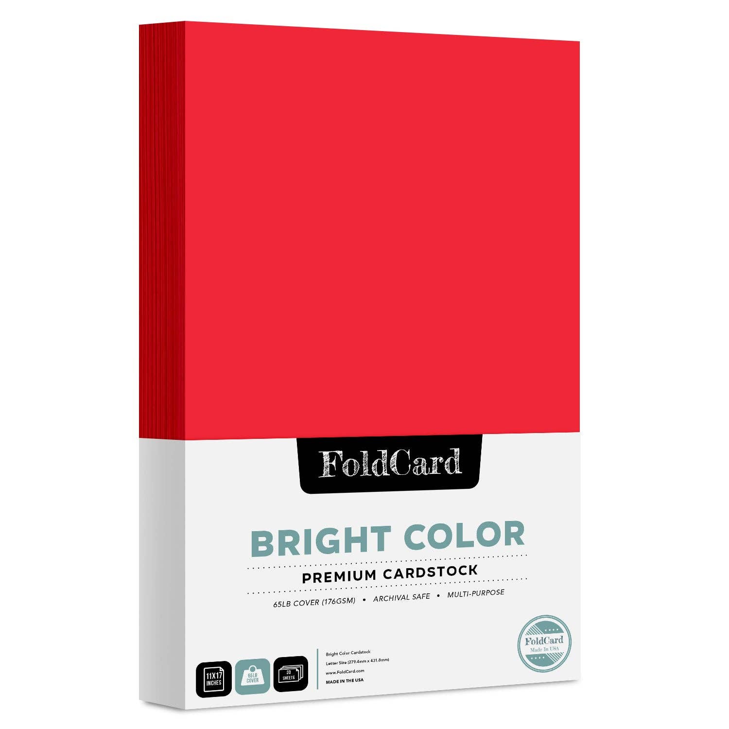 Fine Cardstock - Wholesale Craft Supplies - Premium Quality Bright Color Cardstock: 11 x 17 - 50 Sheets26