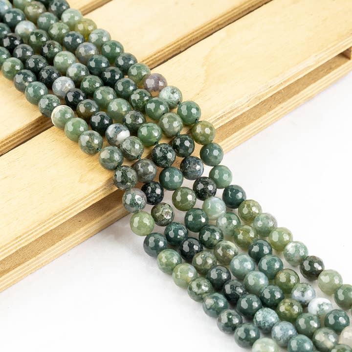 Soothing Crystals Beads - Wholesale Beads - Faceted Beads | Moss Agate | Crystal Beads for Jewelry 9