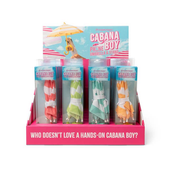 DM Merchandising - Wholesale Phone/Tablet Stand - Modern Monkey Cabana Boy Phone Umbrella