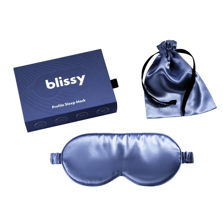 Sleep Mask - Blue - Profile for wholesale by Blissy