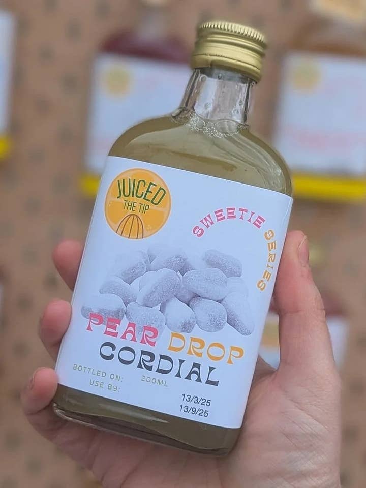 Pear Drop Cordial - Natural Cordial - 200ml for wholesale by Juiced the Tip